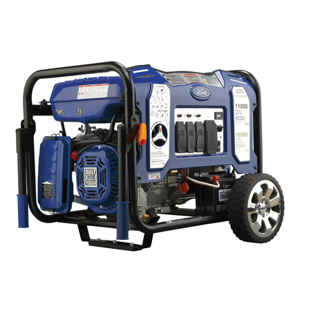 FORD Portable Generator, Gasoline, Liquid Propane, 9,000 W/8,100 W Rated, 11,050 W/10,500 W Surge FG11050PBE